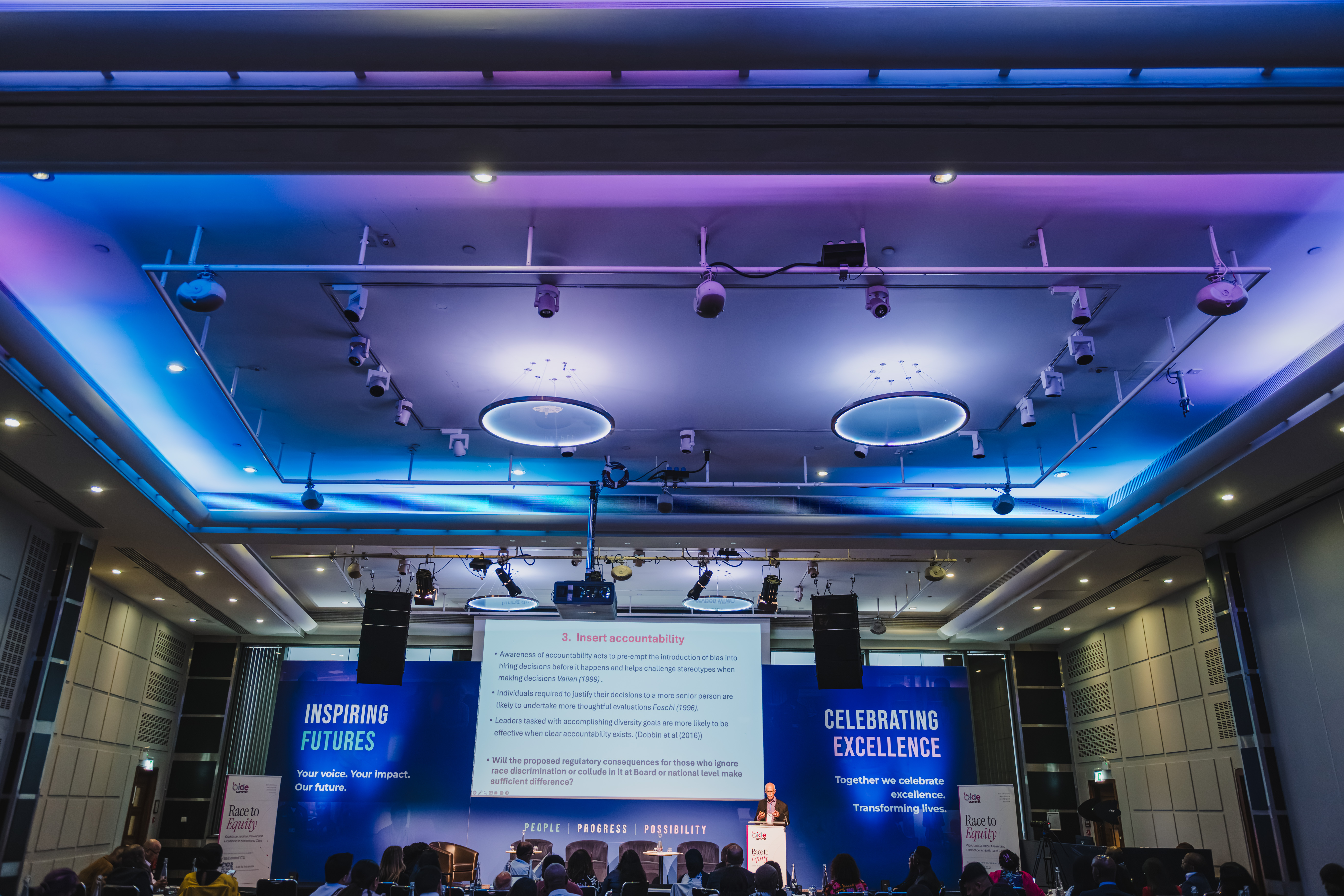 B.I.D.E summit panoramic view of the conference hall